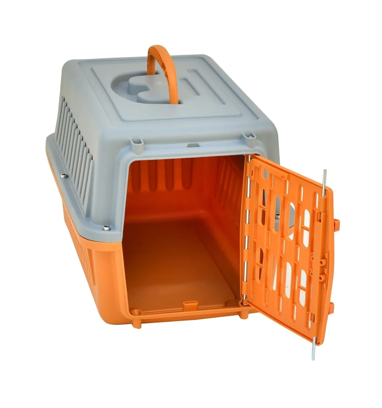 Foto 3 pulgar | Jaula Transportadora para Perro y Gato Conejo Mascota color Anaranjado