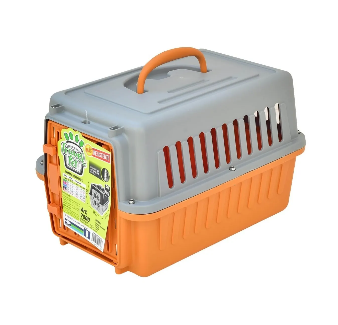 Foto 4 pulgar | Jaula Transportadora para Perro y Gato Conejo Mascota color Anaranjado