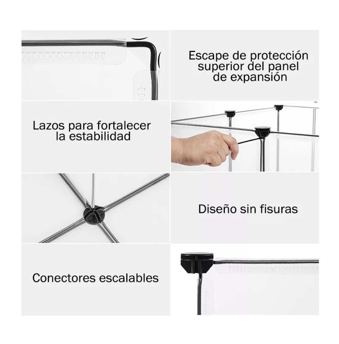 Foto 4 | Casa Transparente Plegable Pet Fence Perro/Conejo/Gato
