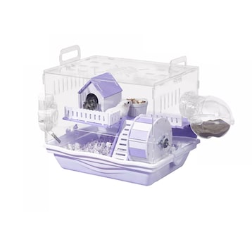 Foto 1 | Jaulas Para Hamster Bebedero Morado Con Blanco