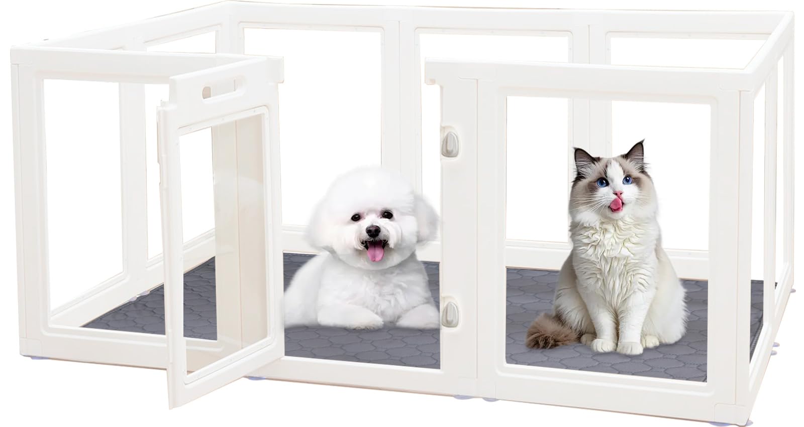 Foto 2 pulgar | Parque De Juegos Para Perros, Acrílico Transparente, Para Interiores, Para Animales Pequeños - Venta Internacional.