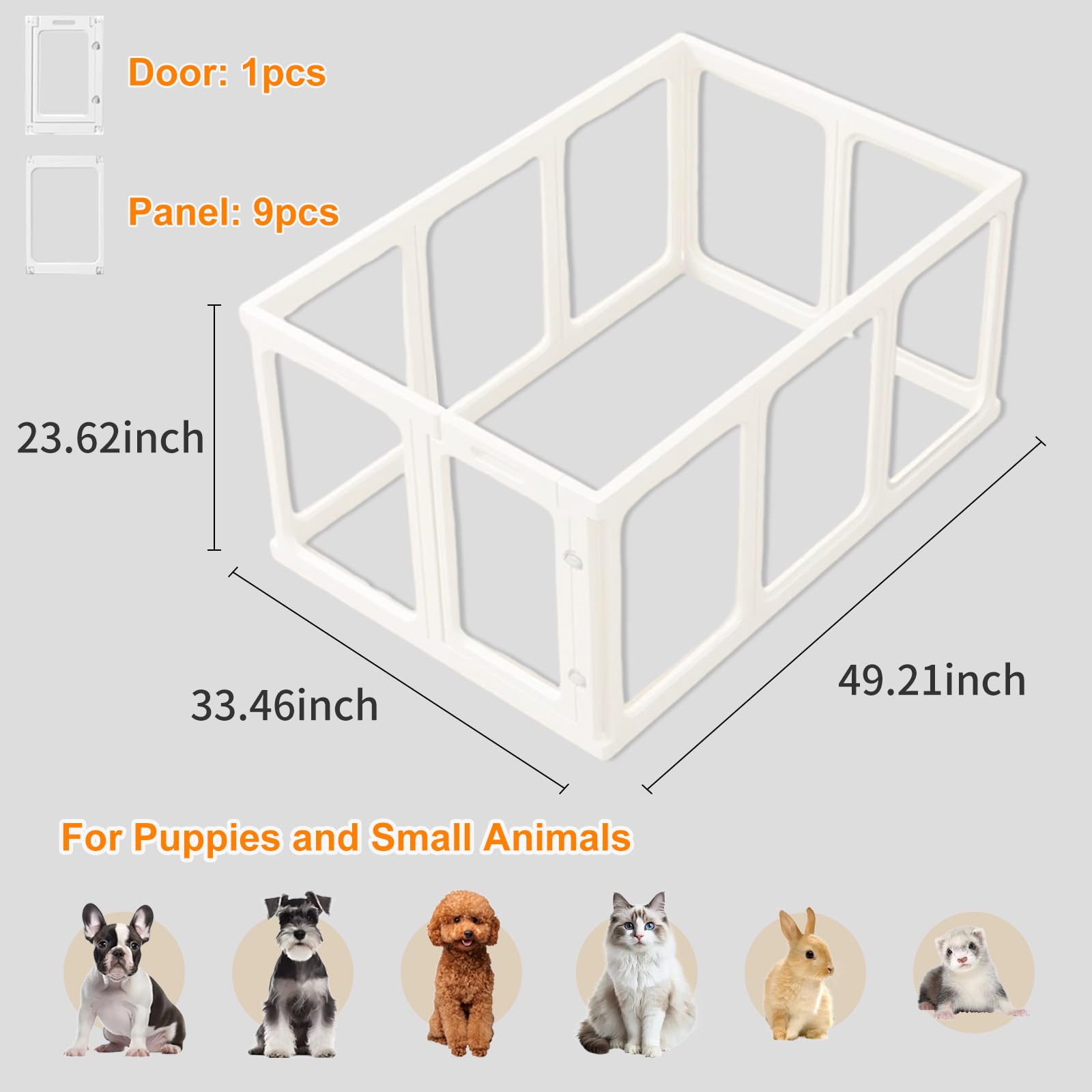 Foto 3 pulgar | Parque De Juegos Para Perros, Acrílico Transparente, Para Interiores, Para Animales Pequeños - Venta Internacional.