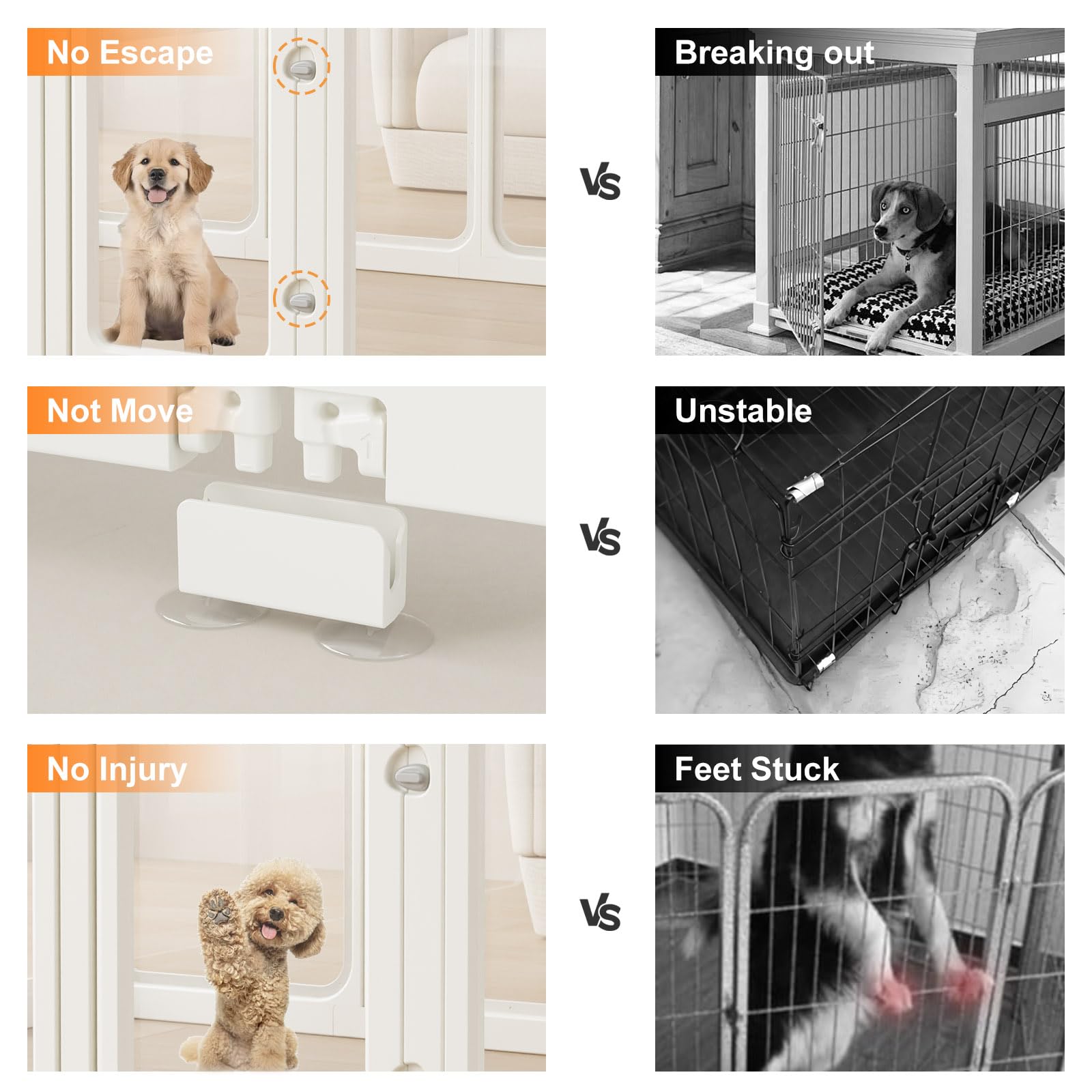 Foto 5 pulgar | Parque De Juegos Para Perros, Acrílico Transparente, Para Interiores, Para Animales Pequeños - Venta Internacional.
