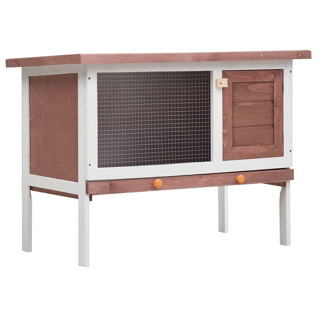 Foto 1 | Conejera Para Exteriores Vidaxl, Espaciosa, Exterior, Madera, Marrón - Venta Internacional.