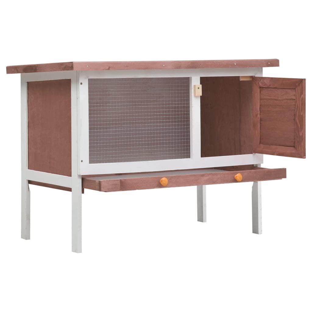 Foto 2 | Conejera Para Exteriores Vidaxl, Espaciosa, Exterior, Madera, Marrón - Venta Internacional.