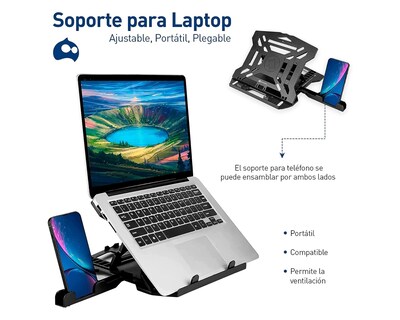 Foto 2 | Soporte para Laptop Bluelander AIDPAN-2063 color Negro