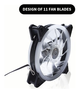 Foto 3 | Kit FUNBU de 3 Ventiladores Pc 120 mm 1200 rpm Disipador RGB Rojo