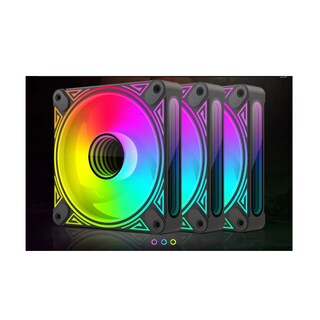 Foto 2 | Ventilador De Gamer Dm1 120mm Argb Para Computadora Eo Safe Imports Esi-11011 Negro