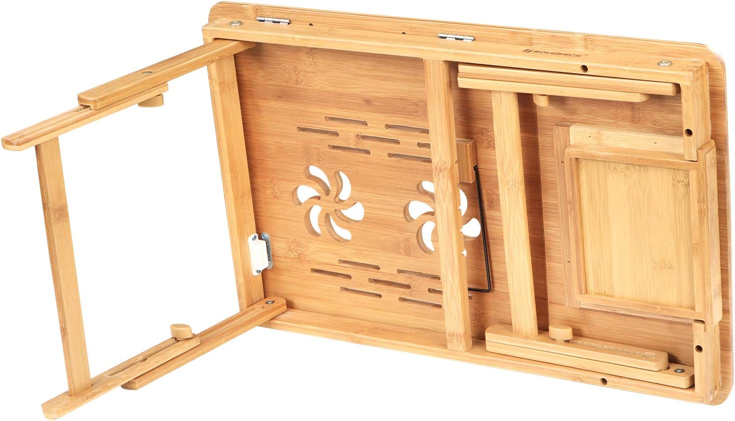 Mesa De Cama Ajustable De Bambú Con Cajón, Songmics $649