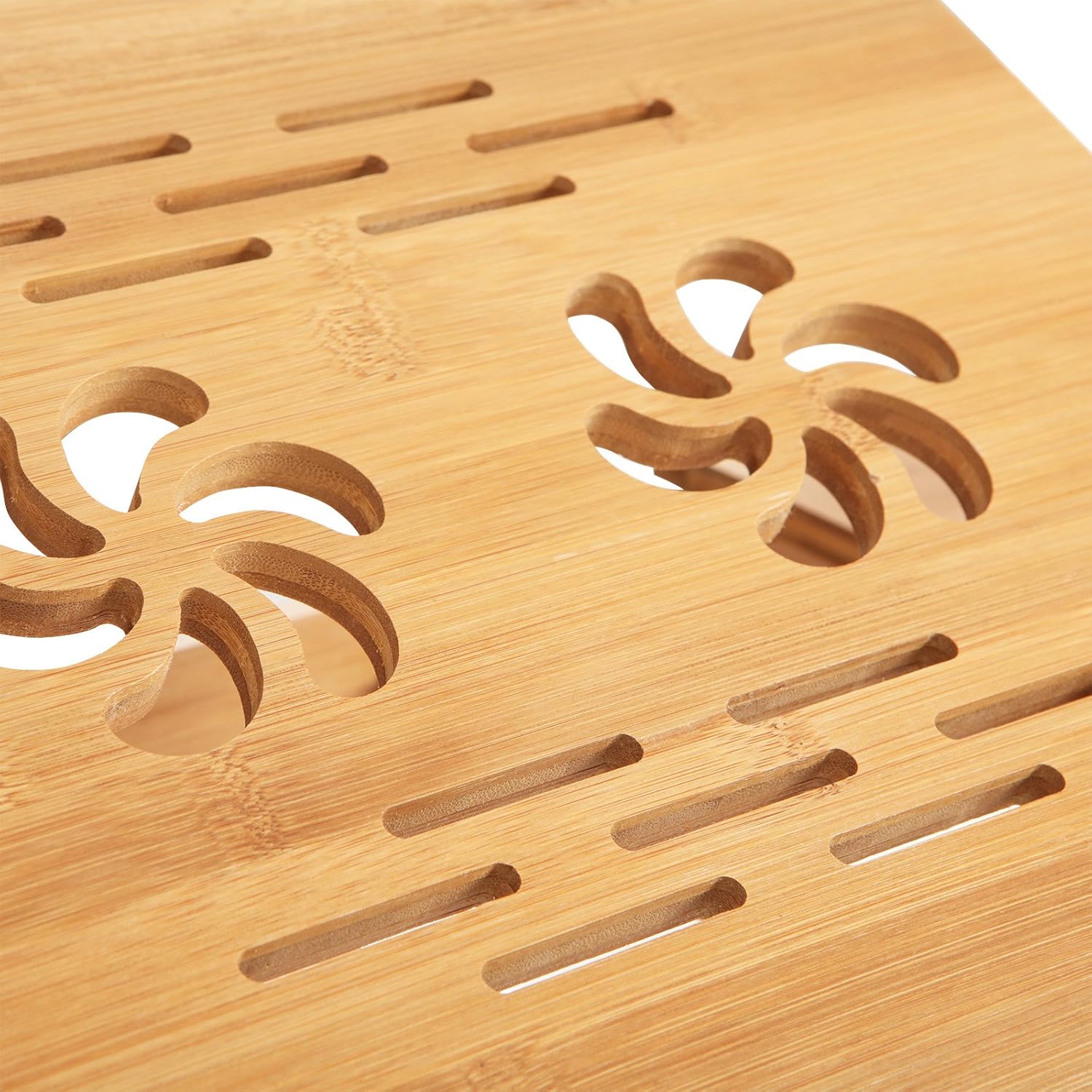 Foto 4 pulgar | Mesa De Cama Ajustable De Bambú Con Cajón, Songmics