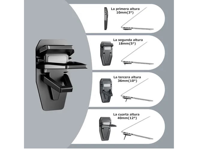 Foto 5 | Aiyujiwu Soporte Para Laptop Ergonómico Aleación De Zinc