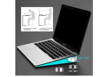 Foto 3 | Aiyujiwu Soporte Para Laptop Ergonómico Aleación