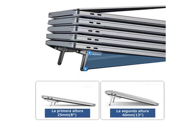 Foto 5 | Aiyujiwu Soporte Para Laptop Ergonómico Aleación