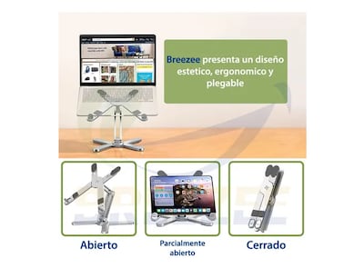 Foto 5 | Soporte Laptop Tablet Aluminio Altura Ajustable Rotacion 360