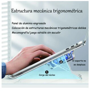 Foto 3 | Soporte Xtellar Base Para Laptop Con Doble Ventilador Ajustable