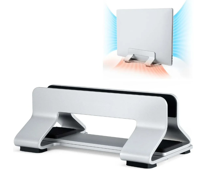 Foto 2 | Soporte Xtellar Vertical Para Laptop Anchura Ajustable Aluminio Modelo Plateado