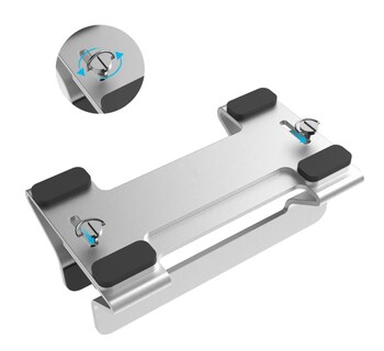 Foto 4 | Soporte Xtellar Vertical Para Laptop Anchura Ajustable Aluminio Modelo Plateado