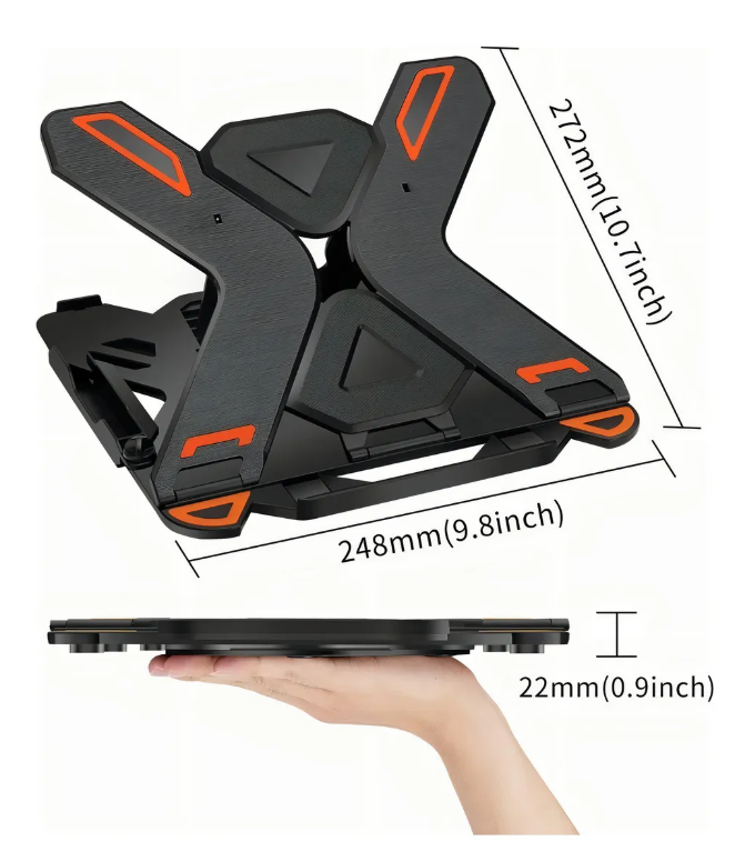 Foto 4 pulgar | Base Xtellar Ajustable Para Portátil + Soporte Para Teléfono Móvil Color Negro Lz