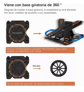 Foto 4 | Base Xtellar Ajustable Para Portátil + Soporte Para Teléfono Móvil Color Negro Lz