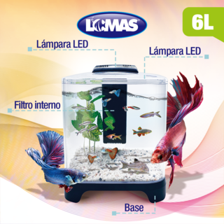 Foto 4 | Acuario Pecera Mini Lomas Transparente de 6 l