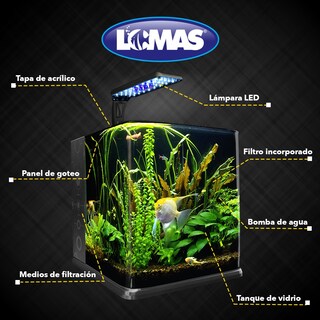 Foto 4 | Acuario Nano Cubo Lomas Transparente de 18 l