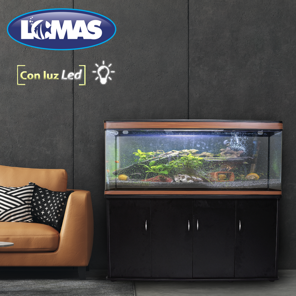 Foto 3 | Kit Acuario Duralumin Lomas Transparente con Luz Led para Peceras con Capacidad de 333 l