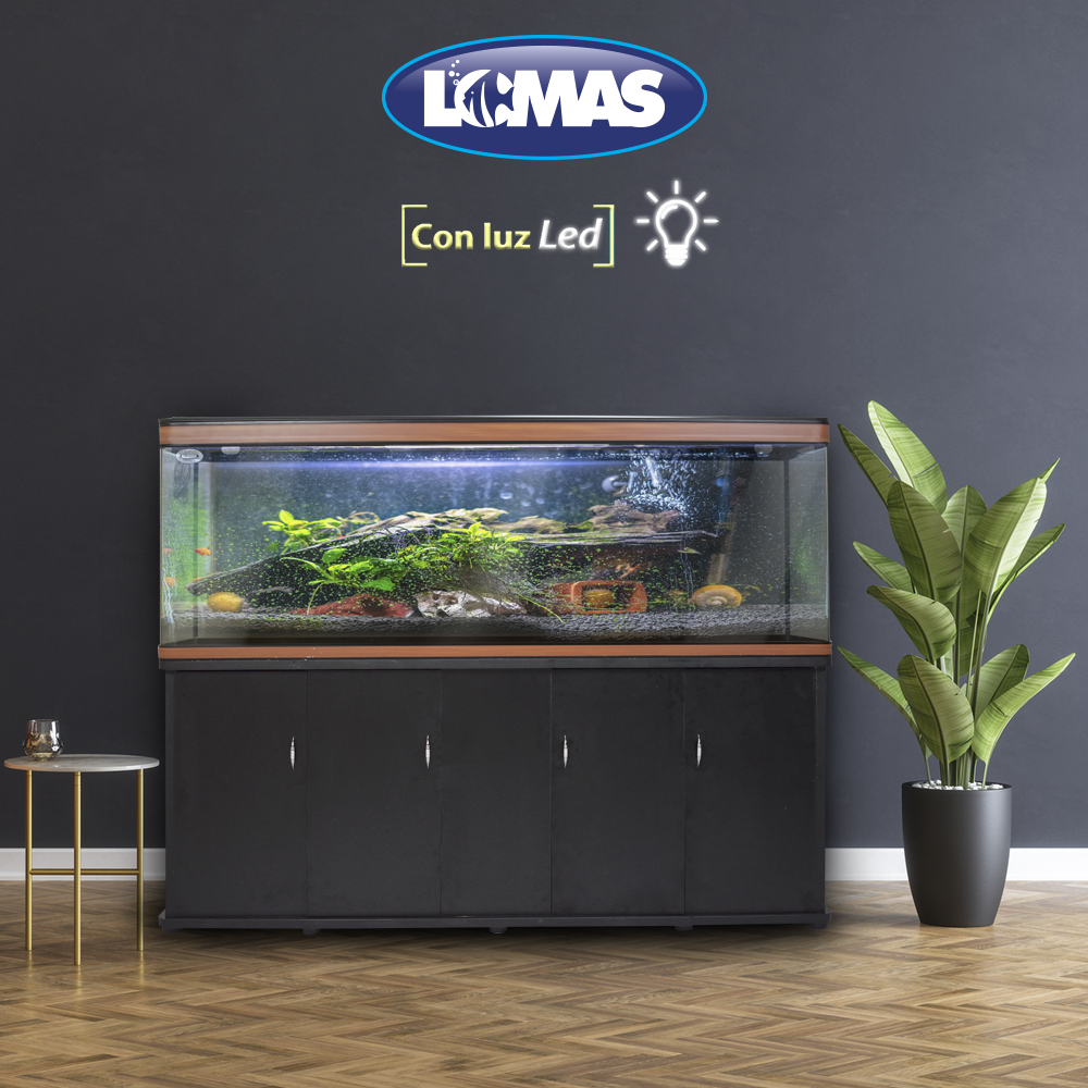 Foto 4 pulgar | Kit Pecera Duralumin Lomas Transparente con Luz Led de 446 l