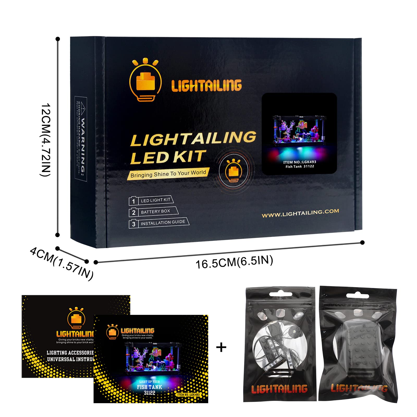 Foto 7 pulgar | Kit De Luces Lightailing Para Lego 31122 Creator Fish Tank Build - Venta Internacional.