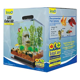 Foto 2 | Acuario Tetra Led En Forma De Cubo De 11,4 Litros Con Base De Pedestal - Venta Internacional.
