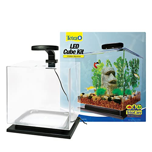 Foto 3 | Acuario Tetra Led En Forma De Cubo De 11,4 Litros Con Base De Pedestal - Venta Internacional.