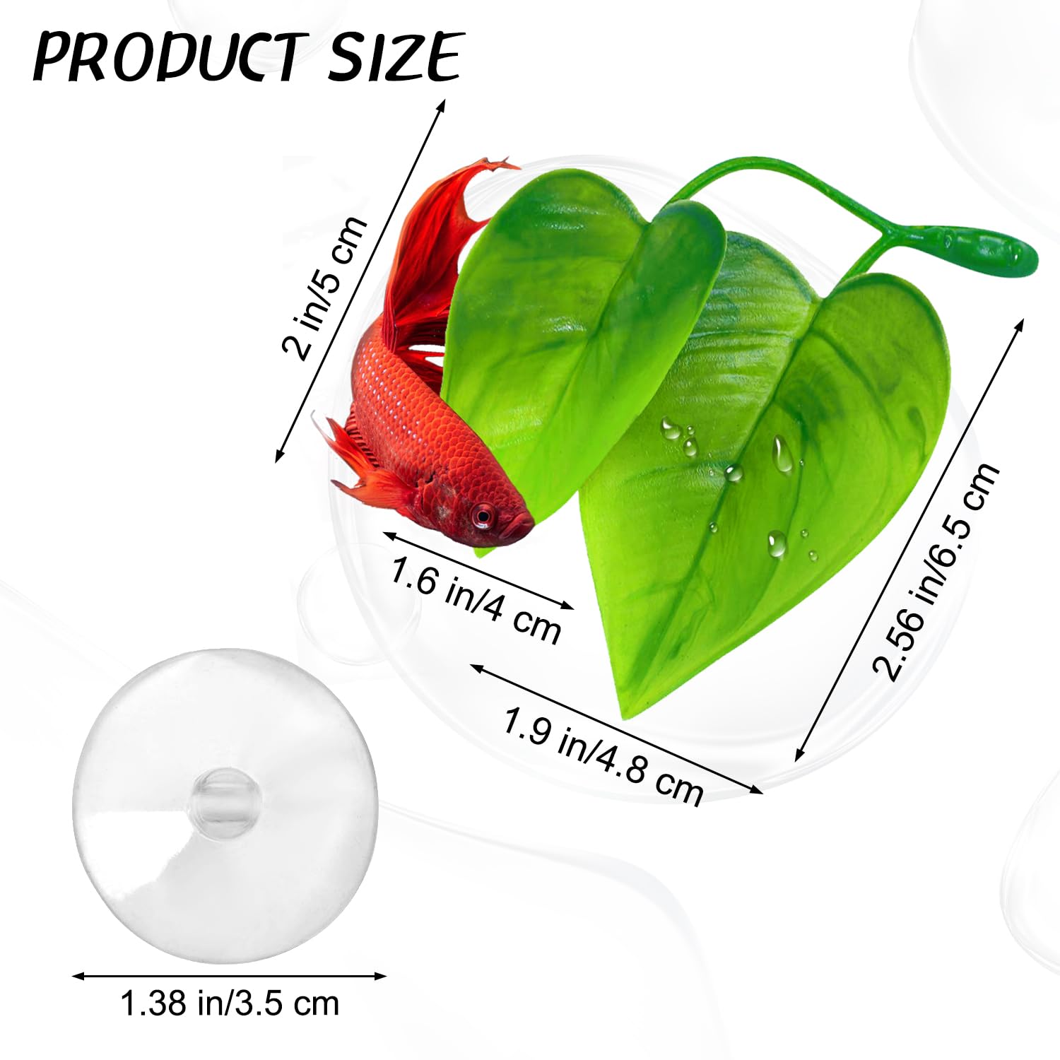 Foto 3 pulgar | Almohadilla Para Hojas De Pez Betta Uratot Que Simula El Hábitat Natural, Paquete De 4 - Venta Internacional.