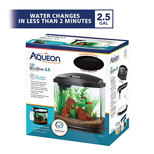 Foto 4 pulgar | Minibow Led Aquarium Aqueon, Tamaño Pequeño, Negro, 9,5 L, Con Smartclean - Venta Internacional.