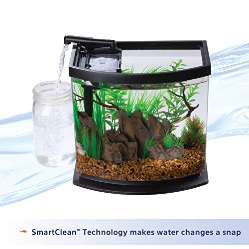 Foto 5 pulgar | Minibow Led Aquarium Aqueon, Tamaño Pequeño, Negro, 9,5 L, Con Smartclean - Venta Internacional.