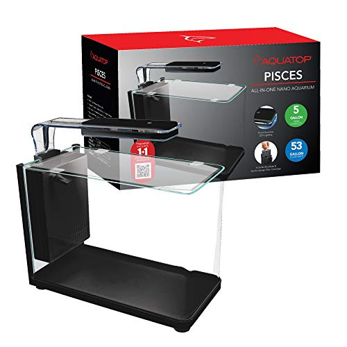 Foto 2 pulgar | Aquatop Aquatop Piscis, Cristal Con Forma De Bala, 19 Litros, Con Luz Led - Venta Internacional.