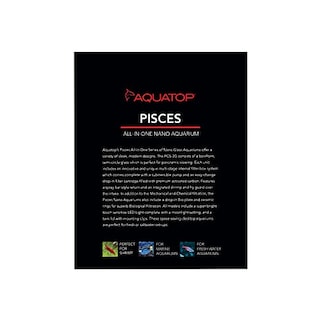 Foto 3 | Aquatop Aquatop Piscis, Cristal Con Forma De Bala, 19 Litros, Con Luz Led - Venta Internacional.