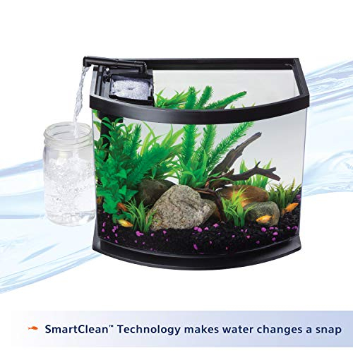 Foto 7 pulgar | Minibow Led Aquarium Aqueon, Tamaño Pequeño, Negro, 19 L, Con Smartclean - Venta Internacional.