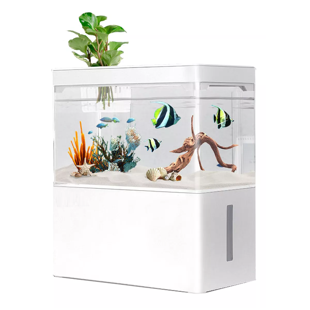 Foto 3 pulgar | Acuario Con Luz Led Y Filtro De 1.8l Eo Safe Imports Esi-16282 Blanco