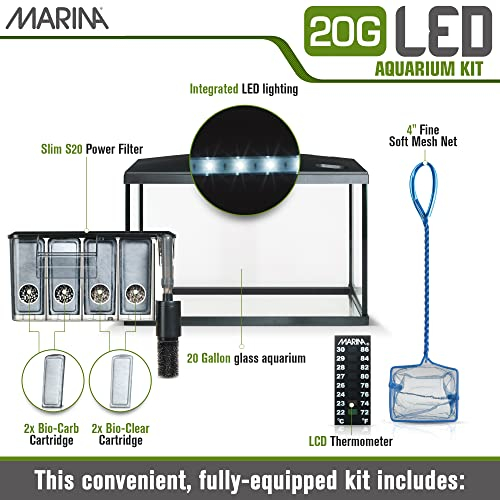 Foto 3 pulgar | Kit De Acuario Marina Para Pecera De 20 Galones Con Led - Venta Internacional.