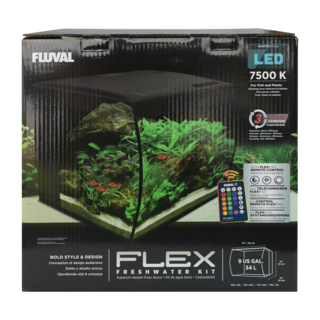 Foto 2 | Pecera Fluval Flex Hagen Transparente con Negro con Capacidad de 34 Ll