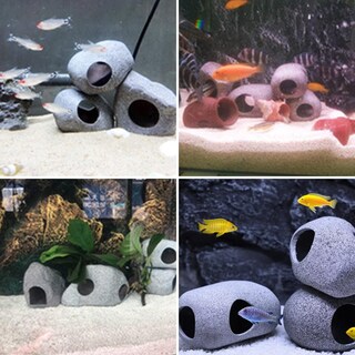 Foto 5 | Decoración Para Acuarios, Rock Caves, Paquete De 2 Unidades, Betta Cave Hideaway - Venta Internacional.