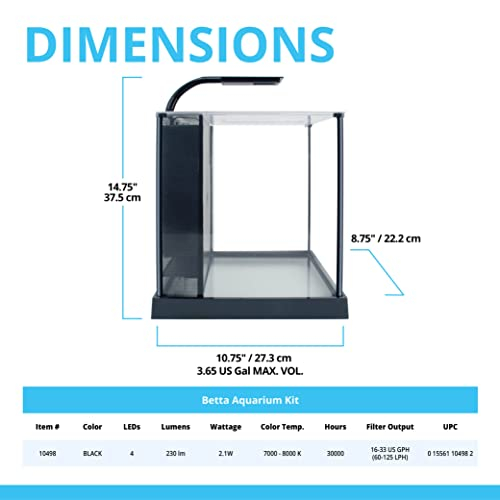 Foto 7 | Kit De Acuario Fluval Betta Premium 10l (2.6 Galones) - Venta Internacional.