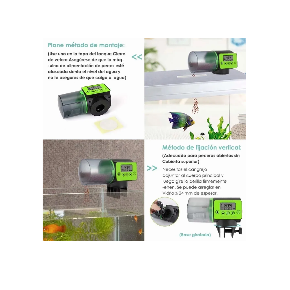 Foto 3 pulgar | Alimentador De Peces Automático Con Temporizador Y Lcd 200ml