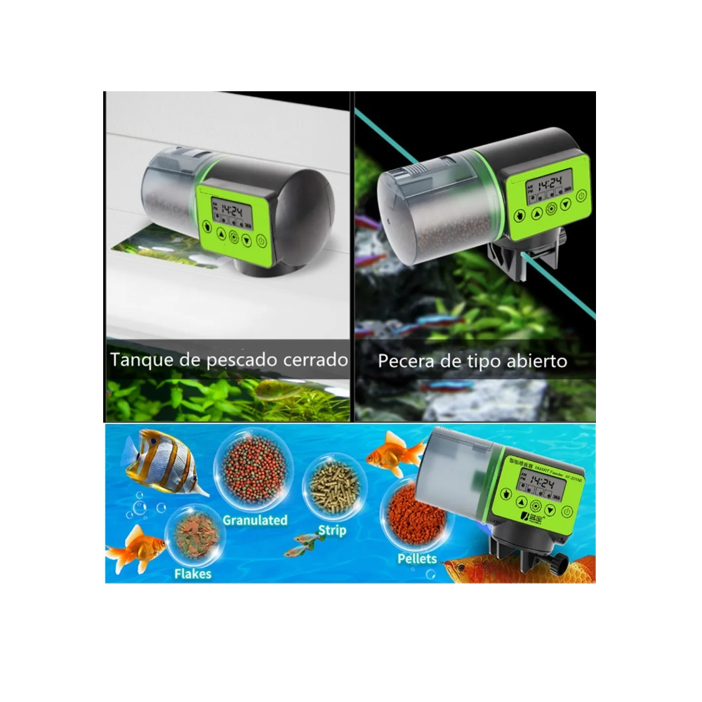 Foto 4 pulgar | Alimentador De Peces Automático Con Temporizador Y Lcd 200ml
