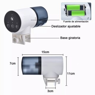 Foto 2 | Alimentador Automático para Acuario Eo Safe Imports ESI-8409 Multicolor con Termómetro
