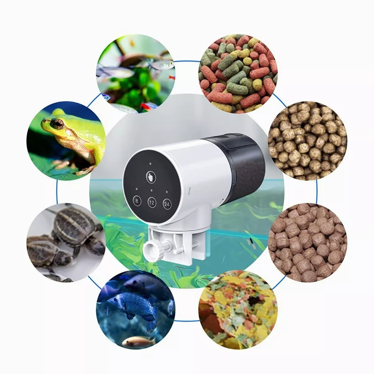 Foto 3 | Alimentador Automático para Acuario Eo Safe Imports ESI-8409 Multicolor con Termómetro