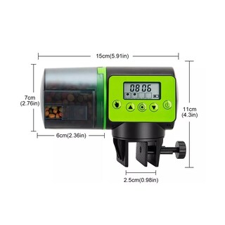 Foto 2 | Dispensador Automático De Alimento Para Peces Eo Safe Imports Esi-15307 Negro