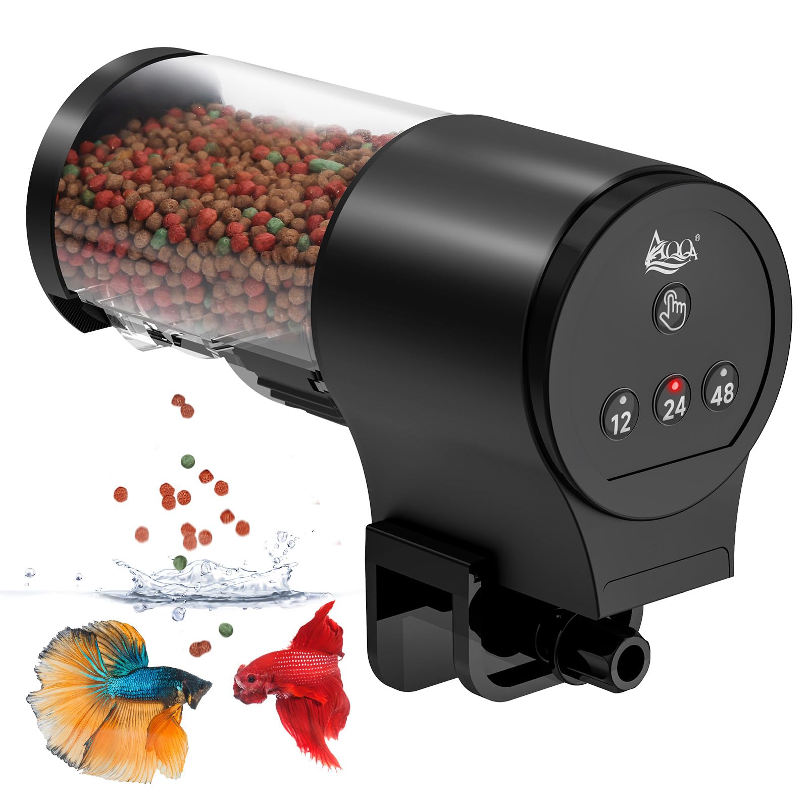 Foto 2 pulgar | Comedero Automático Para Peces Aqqa De 110 Ml De Capacidad Con Temporizador 12/24/48 H - Venta Internacional.