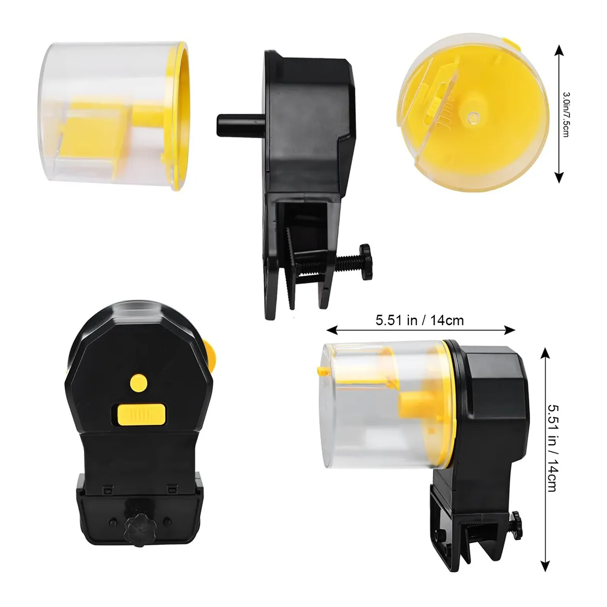 Foto 3 pulgar | Alimentador Automático Peces Dispensador Alimento Para Peces Eo Safe Importsesi-20233 Amarillo