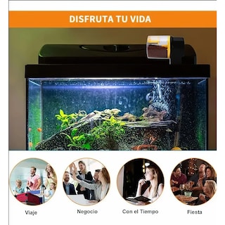 Foto 4 | Alimentador Automático Peces Dispensador Alimento Para Peces Eo Safe Importsesi-20233 Amarillo