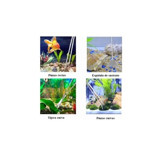 Foto 2 | Kits de Herramientas para Plantas Acuarios Malubero color Plateado